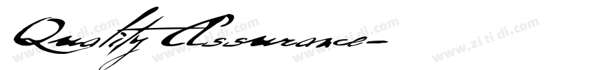 Quality Assurance字体转换